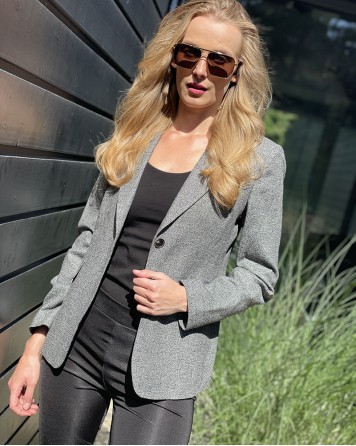 Sako dámské Massimo Dutti černo-šedé